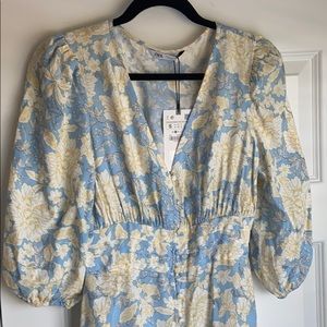 NWT Zara Floral Midi Dress